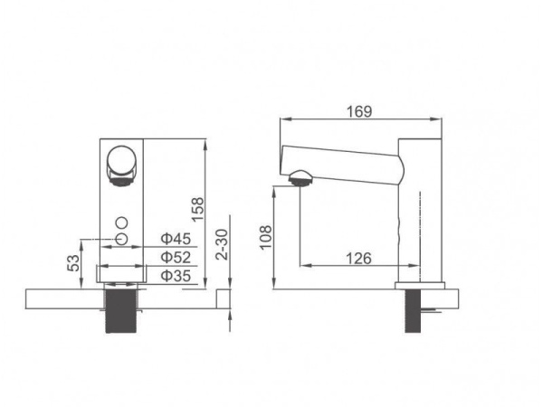 Смеситель сенсорный Ledeme L1655-1 Смеситель сенсорный Ledeme L1655-1