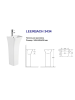 Умывальник WW LEERBACH 3434 GL-WT