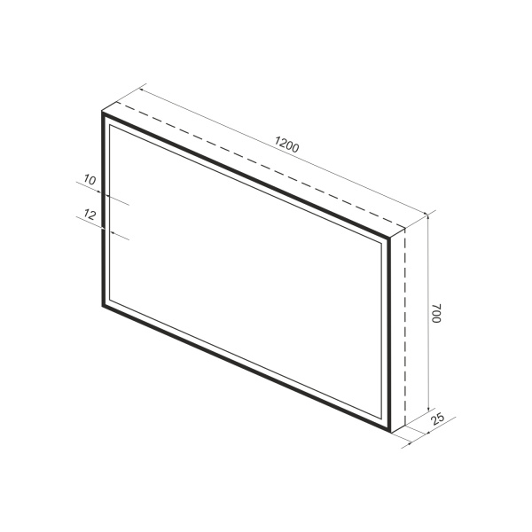 Зеркало Wellsee 7 Rays' Spectrum с LED-подсветкой 120x70 Зеркало Wellsee 7 Rays' Spectrum с LED-подсветкой 120x70