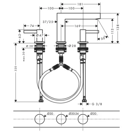 Смеситель Hansgrohe Finoris 76033700