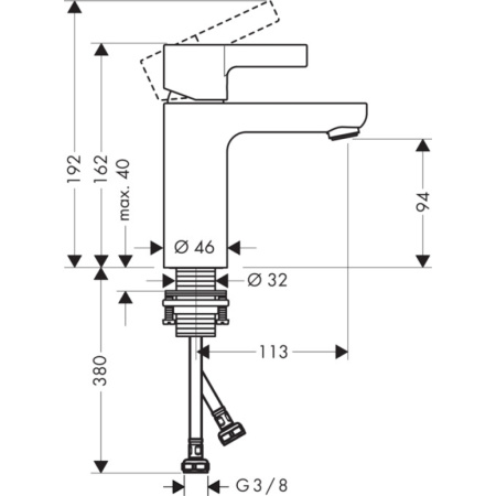 Смеситель Hansgrohe Metris S 31068000
