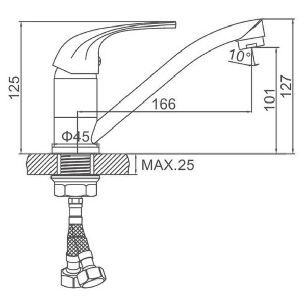 Смеситель Ledeme 4535-2 Смеситель Ledeme 4535-2