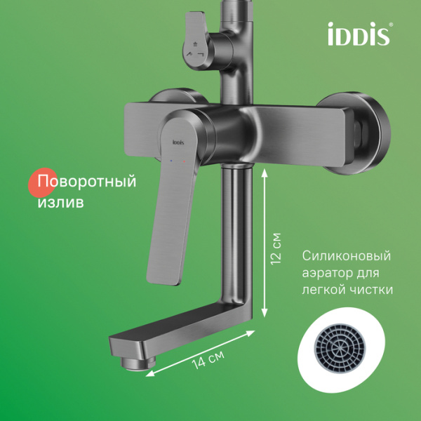 Душевая система встраиваемая Iddis Parker PARGM3Fi06