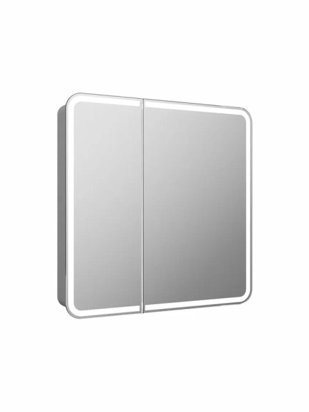 Шкаф зеркальный Continent Elliot с подсветкой LED 80/100 80х80
