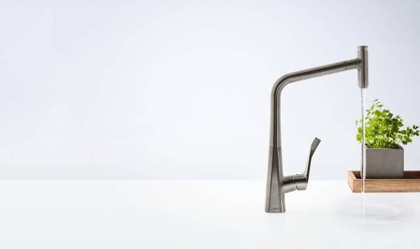 Смеситель с выдвижным изливом Hansgrohe Metris Select M71 1jet 14884800