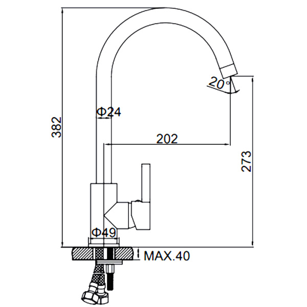 Смеситель Ledeme 4299-300 Смеситель Ledeme 4299-300