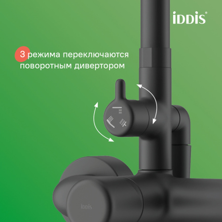 Душевая система Iddis Aiger AIGBL3Fi06