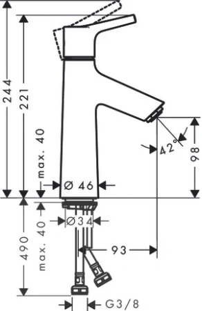 Смеситель Hansgrohe Talis 72023000