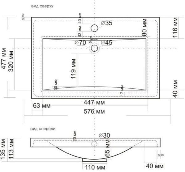 Умывальник Madera Alice 60х50