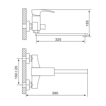 Смеситель Gappo G2207