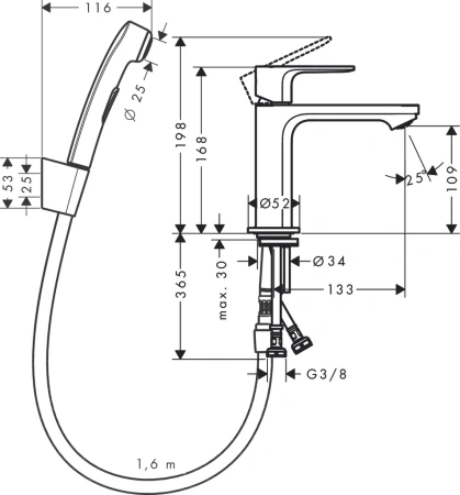 Смеситель Hansgrohe Talis 72215000