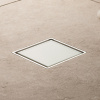 Точечный трап Pestan Confluo Dry 3 White Glass 10x10 with flange, 13000326