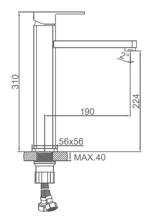Смеситель Ledeme L1133B