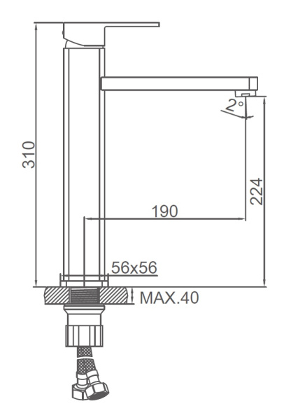 Смеситель Ledeme L1133B