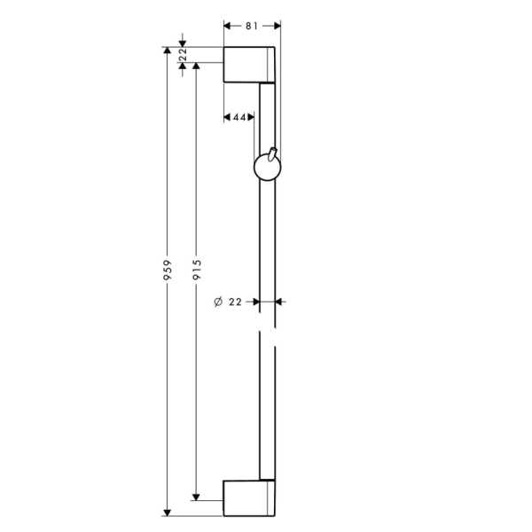Душевая штанга Hansgrohe Crometta Unica 27609000