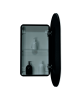 Шкаф зеркальный Continent Elmage Black с подсветкой LED 45х80