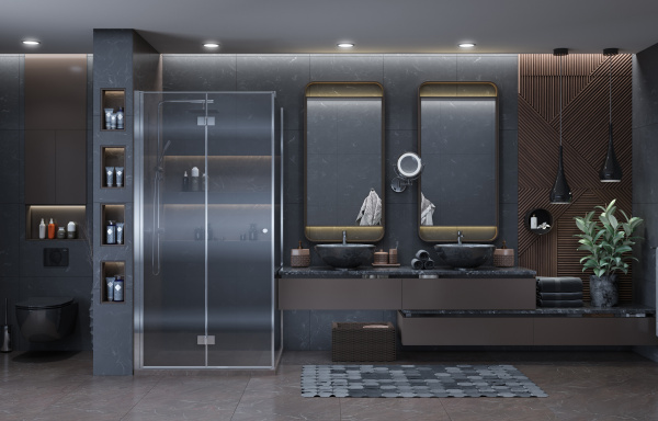 Душевое ограждение Ambassador Diamond 90x90 Левый