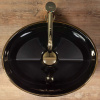 Умывальник Rea Sofia Black Gold Edge U3695