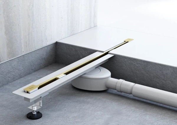 Душевой лоток Rea Neo Ultra Slim Pro 60 / 70 / 80 gold matt