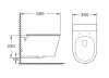 Подвесной унитаз Roxen Grown 620270-01 с импульсным смывом