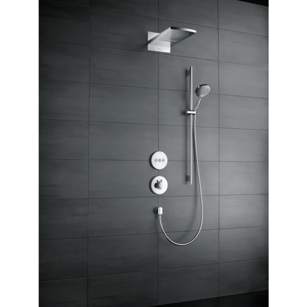 Тропический душ Hansgrohe Raindance Rainfall 2jet Air 28433000 с держателем