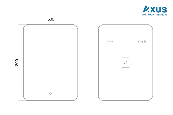 Зеркало Axus Tobo Eco 60х80