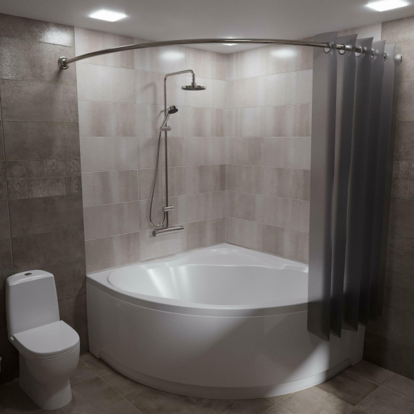 Карниз Triton Грация полукруглый 140х140 см