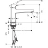 Смеситель Hansgrohe Metropol 100 32503000