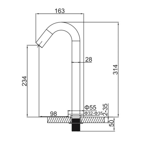 Смеситель сенсорный Ledeme L1755-3 Смеситель сенсорный Ledeme L1755-3
