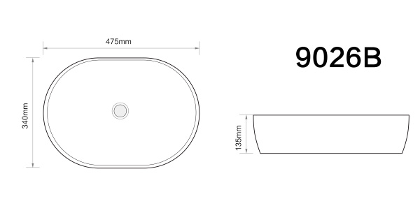 Умывальник Axus 9026B 