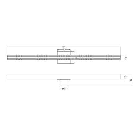 Душевой лоток Oliveeka OL-800-BGM