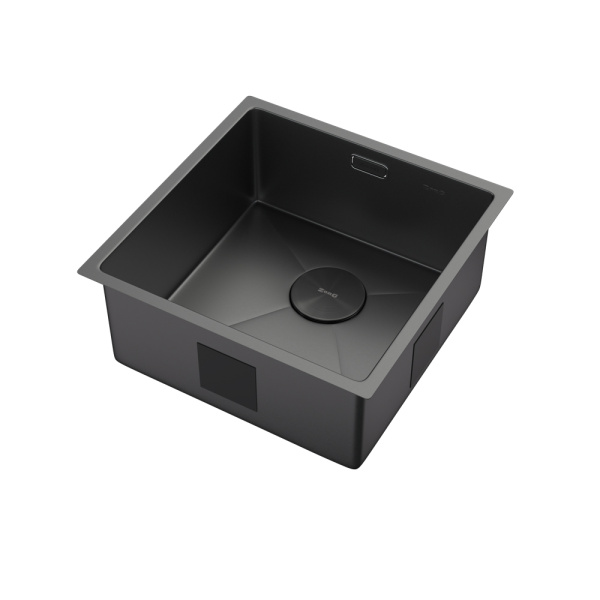Кухонная мойка Zorg Zerox U/IF Zurinox PVD 45х45 Gunblack Кухонная мойка Zorg Zerox U/IF Zurinox PVD 45х45 Gunblack