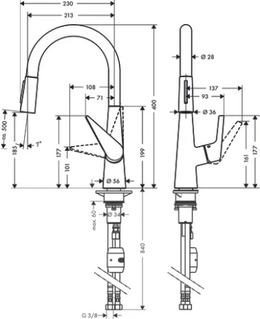 Смеситель Hansgrohe Talis 72813800