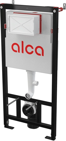 Комплект инсталляции для подвесного унитаза AlcaPlast AM101/1120 с клавишей смыва M571 и шумоизоляцией