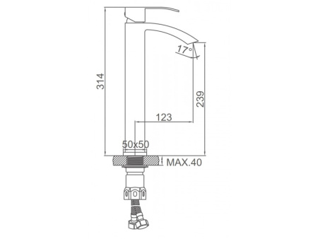 Смеситель Ledeme L71117D