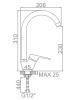 Смеситель Ledeme 5953-2
