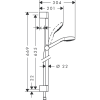 Душевой гарнитур Hansgrohe Croma Select E 1jet 26584400
