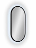 Зеркало Continent Delia LED черный 40х80
