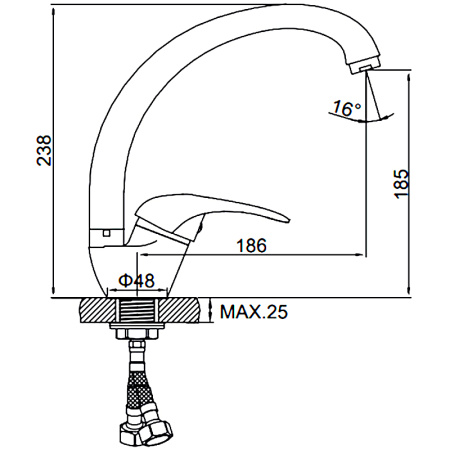 Смеситель Ledeme L5902F