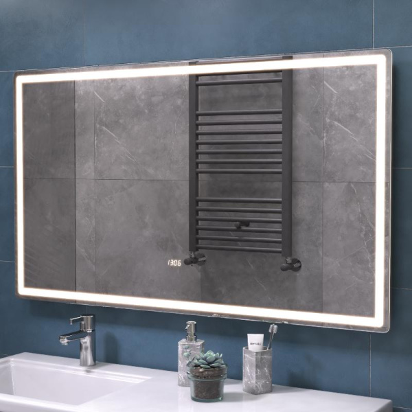 Зеркало Vigo Geometry Luxe 60х70 / 70х70 / 80х70 / 100х70 / 120х70 с бесконтактным сенсором, подогревом и часами детальное фото Зеркало Vigo Geometry Luxe 60х70 / 70х70 / 80х70 / 100х70 / 120х70 с бесконтактным сенсором, подогревом и часами