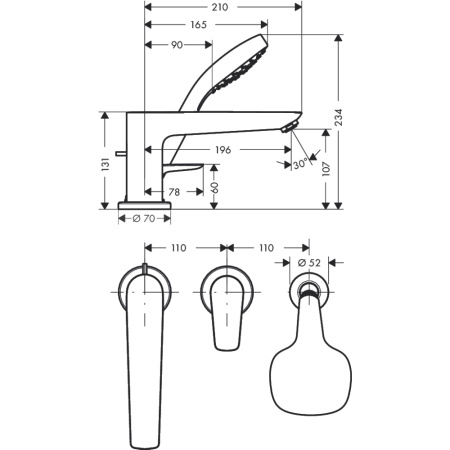 Смеситель Hansgrohe Talis 71731000