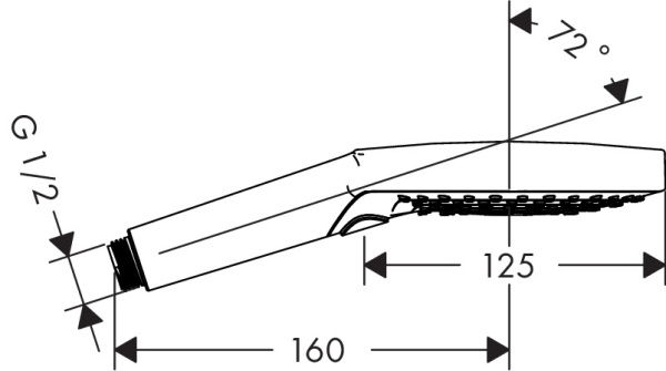Душевая лейка Hansgrohe Raindance Select 3jet 26014990