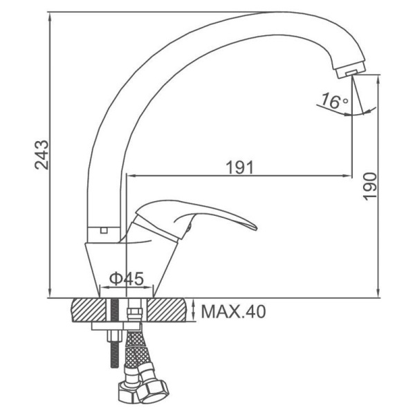 Смеситель Ledeme 4115 Смеситель Ledeme 4115
