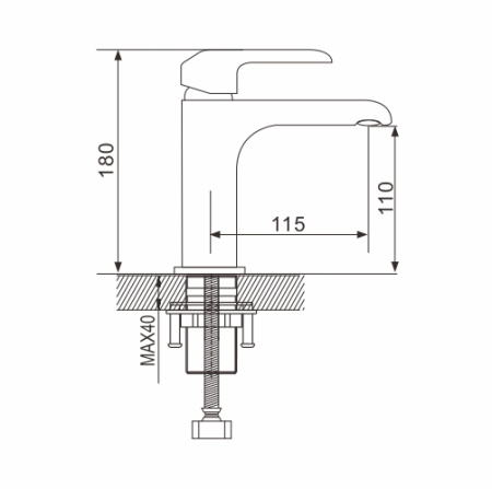 Смеситель для умывальника Rose R2101F