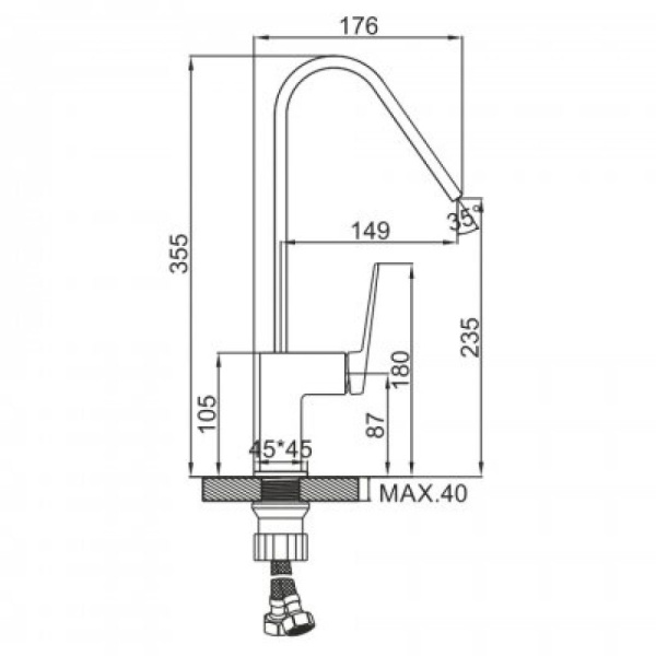 Смеситель Ledeme L4191 Смеситель Ledeme L4191