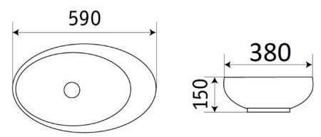 Умывальник CeramaLux 78255