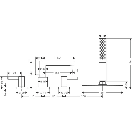 Смеситель Hansgrohe Finoris 76444000