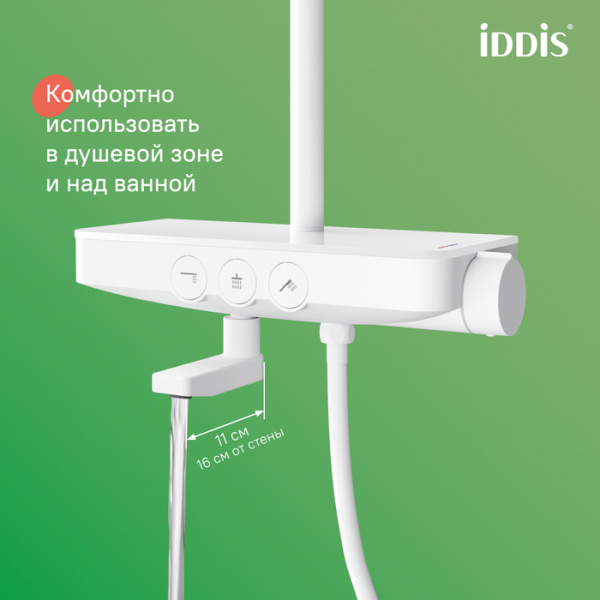 Душевая система Iddis Shelfy SHEWTBTi06