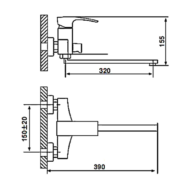 Смеситель Gappo G2207-7 Смеситель Gappo G2207-7