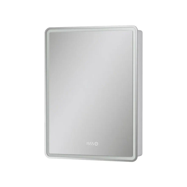 Шкаф зеркальный Equil Nice с подсветкой LED 60 с часами 60х80 правый